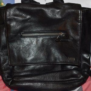 VANS backpack (Leather)/ Muchilla de Vans Negra Hecho de Piel